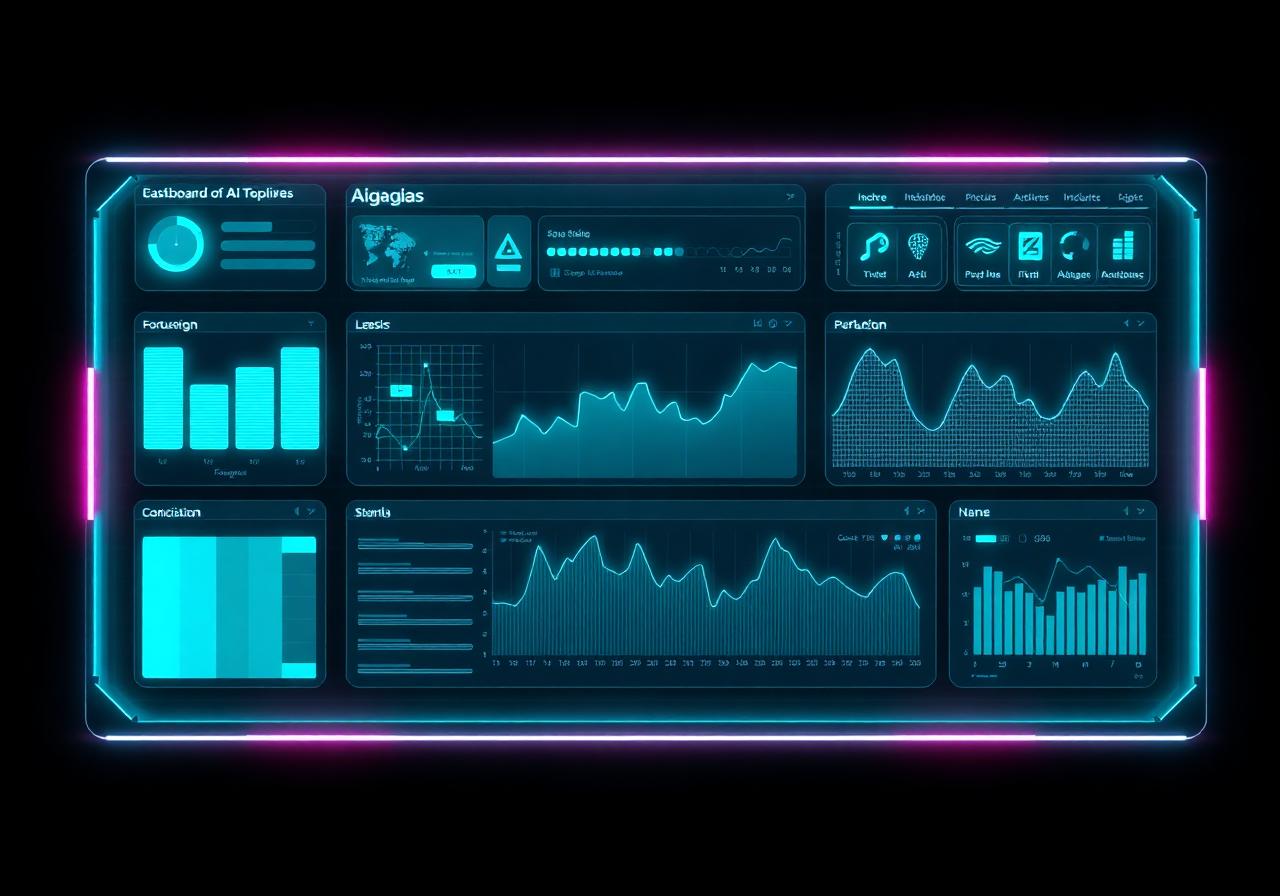 AI dashboard mockup